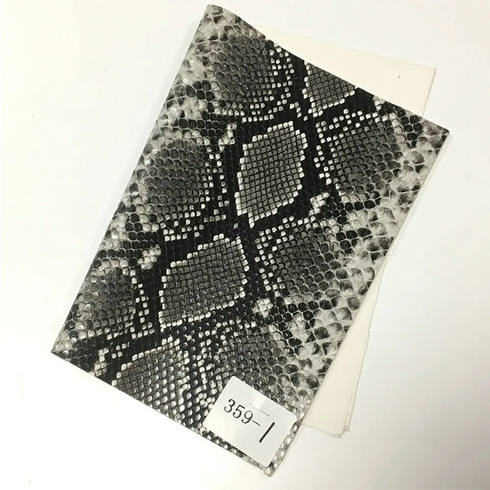 Lychee жизнь А4 Ретро Змеиный узор из искусственной кожи ткань высокого качества Синтетическая Кожа DIY швейный материал - Цвет: 1