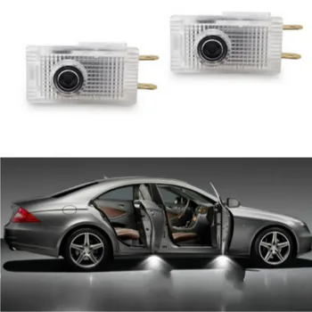 

2pcs/lot Car LED Courtesy ghost shadow welcome light Laser logo projector door lamp For Mercedes Benz W210 1995 1996-2003 2003