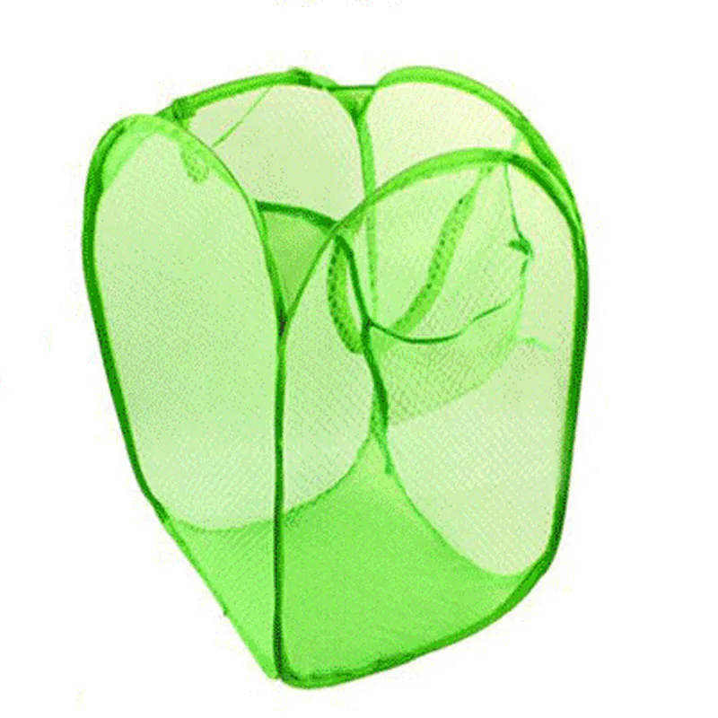 طوي المنبثقة غسل الملابس سلة الغسيل حقيبة تعوق شبكة تخزين القذرة خزانة ملابس سلة التخزين المنظم 5.15