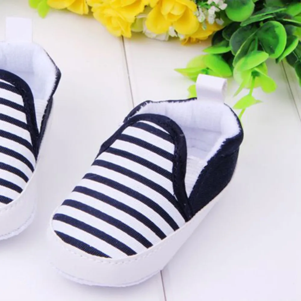 Обувь для маленьких мальчиков; Детские слипоны для малышей; полосатые парусиновые кроссовки для малышей; bebek ayakkabi; обувь для новорожденных