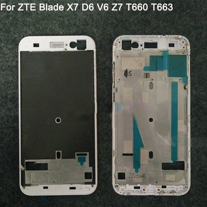 

Phone Housing Middle Frame Bezel 100% Middle Plate Cover Repair Parts for ZTE Blade X7 D6 V6 Z7 T660 T663