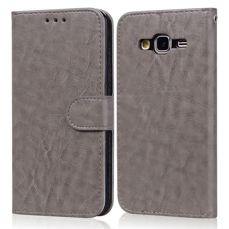 Чехол для телефона Samsung Galaxy J3 J320F, силиконовый чехол-бампер для Samsung J3 6, кожаный флип-чехол для Samsung J3 - Цвет: Gray