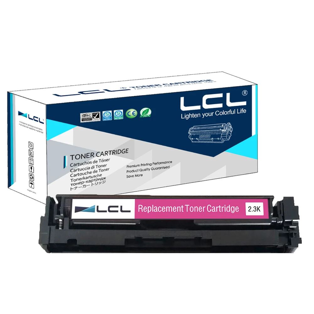 

LCL 201A 201X CF403A CF403X 2300 Pages (1-Pack Magenta) Toner Cartridge Compatible for HP HP Color LaserJet Pro M252dw/M252n
