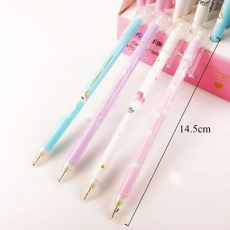 1 pcs Cute Kawaii Unicorn Plastic Mechanical Pencil Creative Automatic Pens For Kids Writing School Supplies Korean Stationery