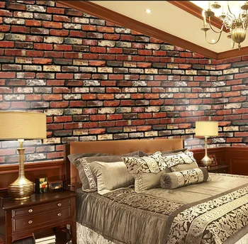 

10M Back with Glue Vinyl Self Adhesive Wallpaper PVC Wall Stickers Brick Waterproof Brick Wall Paper For Room Kitchen Bathroom