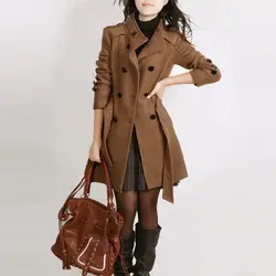 Плюс Размеры 4XL 3XL Для женщин шерстяные куртки и пальто 2018 Новая мода осень-зима двубортный шерстяной пиджак верхняя одежда casacos