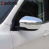 日産キャシュカイ 2014 2015 2016 2017 2018 ABS クロームバックミラーカバートリム車のエクステリアアクセサリー