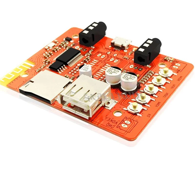 

5V Wireless Bluetooth Audio Receiver Board Module For Automotive Audio With Stereo Amplifier Headphone USB Adapter