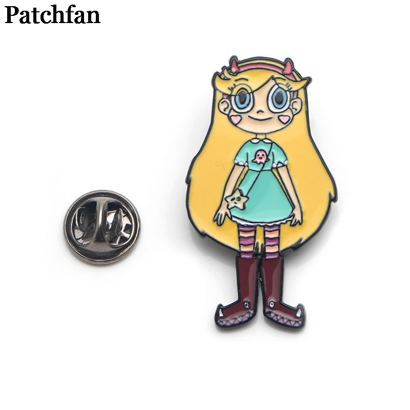 Patchfan Star vs the Forces of Evil цинковый сплав булавки для галстука значки para рубашка сумка Одежда Кепка рюкзак броши для обуви значки A2042