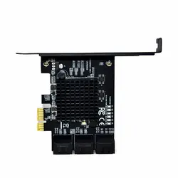 Контроллер стабильная Плата расширения Замена аксессуары адаптер для компьютера высокоскоростной 6 Гбит/с 6 портов PCIE к SATA3.0 Plug And Play