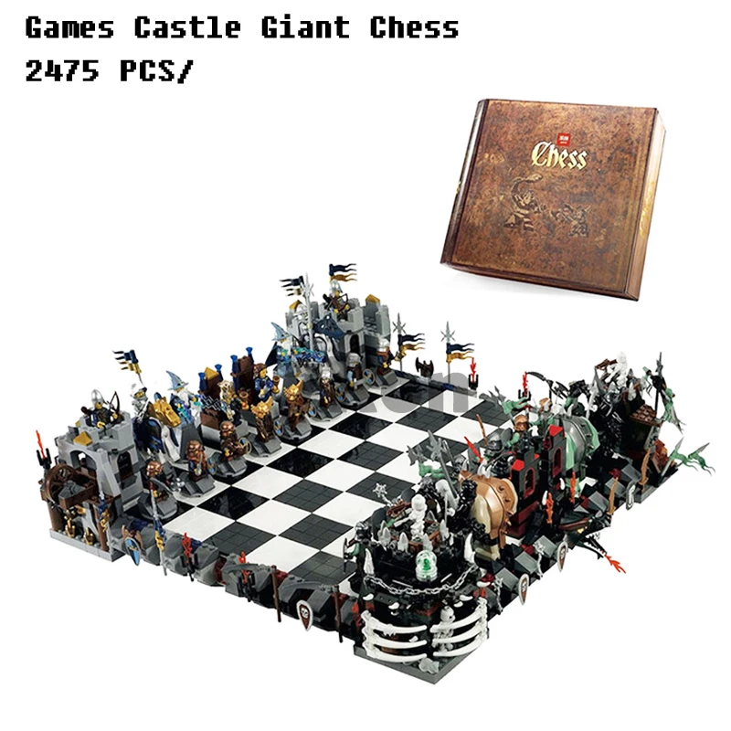 

Models building toy hobbies 16019 2475pcs Movie Figures Games Castle Giant Chess Compatible with lego Blocks educational bricks