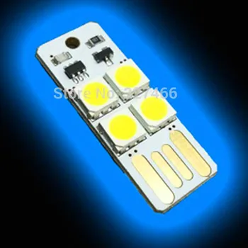 

2pcs Mini 4 led USB led light notebook computer lamp with touch switch led lamp