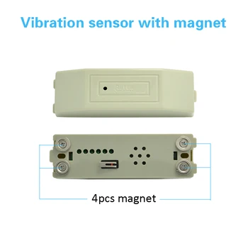 

10pcs Wired Vibration Sensor shock detector with magnet easy adsorption on metal surface Bank safety cash Box anti-burglar