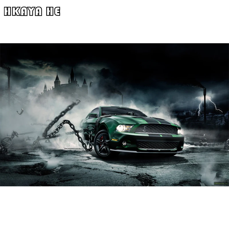 Новинка 2019 5d Алмазная мозаика полная квадратная вышивка крутые гоночные