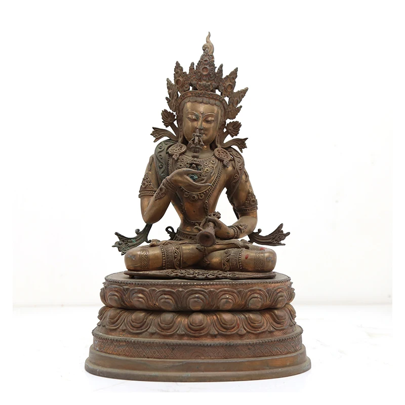 Bronze patina buddha statue sculpture decoration