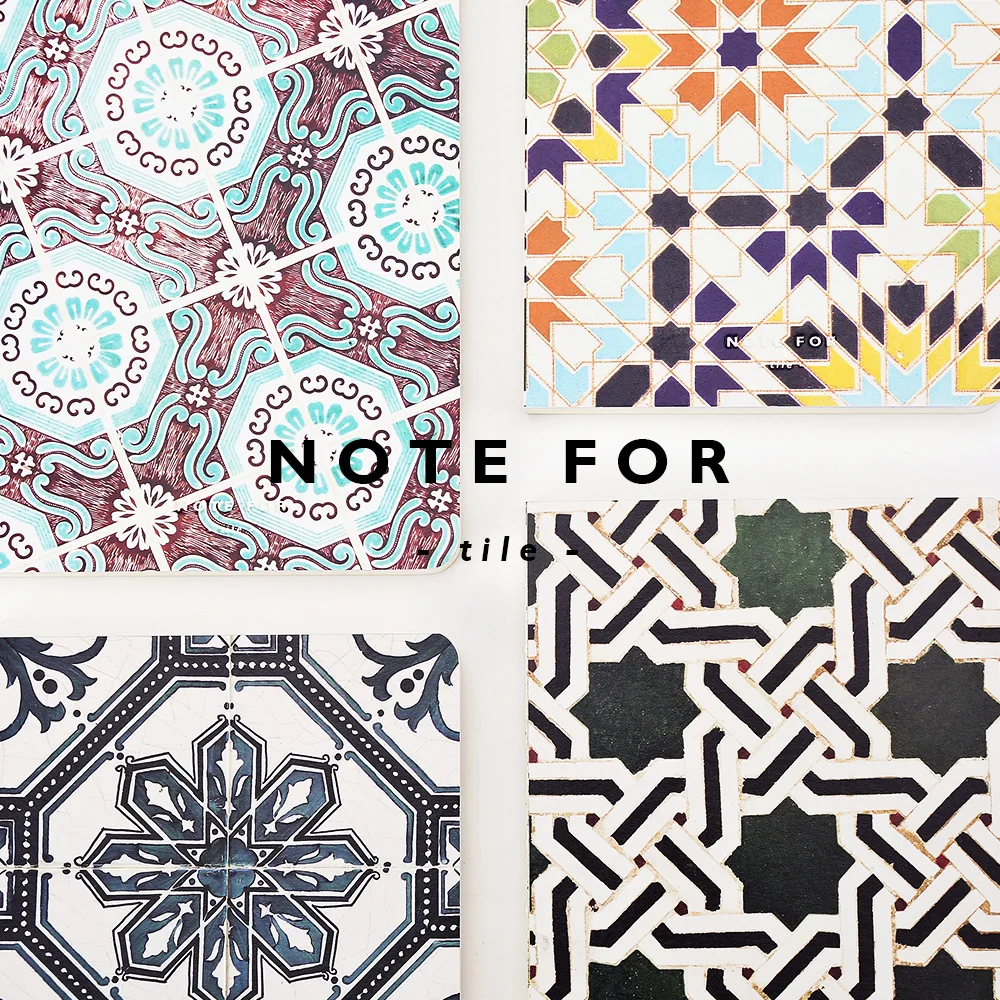 

NOTE FOR TILE Creative School and Office Supplies Japanese Style A5 Notebook 100G Paper Blank Page Sketchbook Gifts