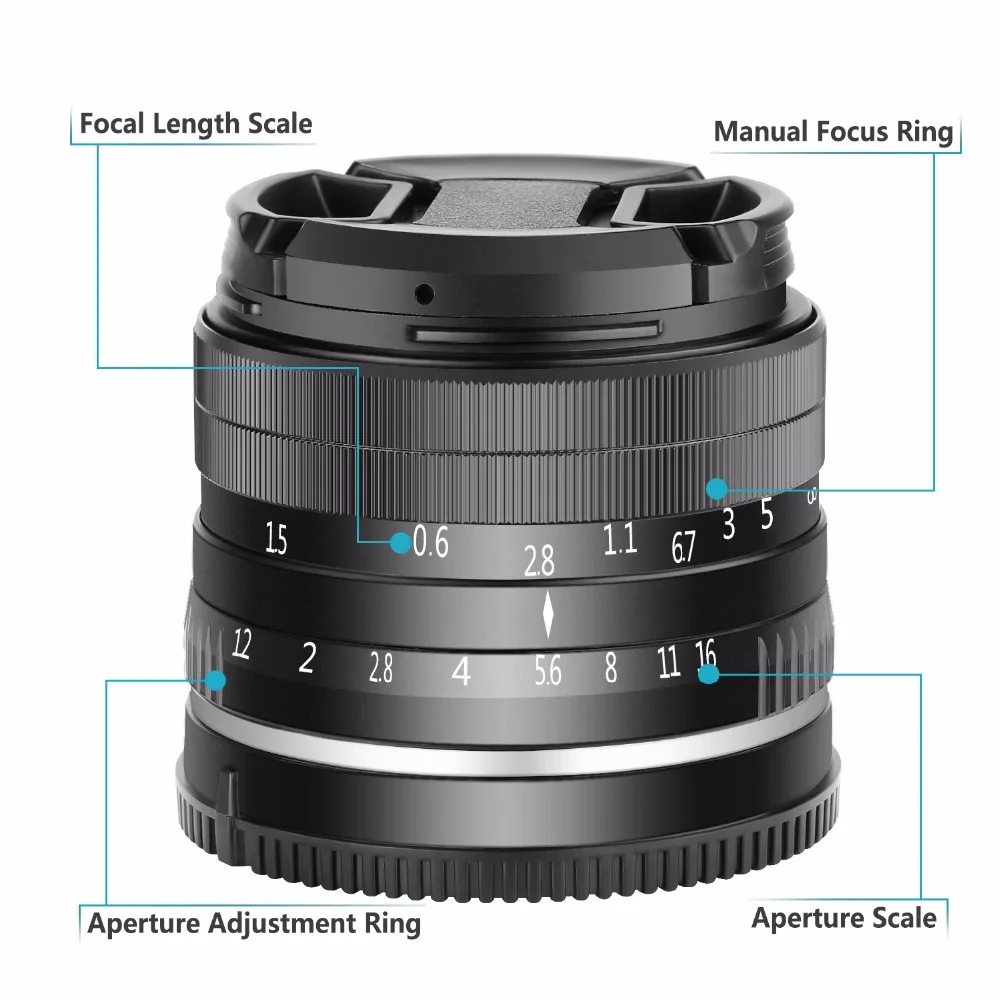 Neewer 35mm F1.2 Large Aperture Prime APS-C Aluminum Lens Compatible with Sony