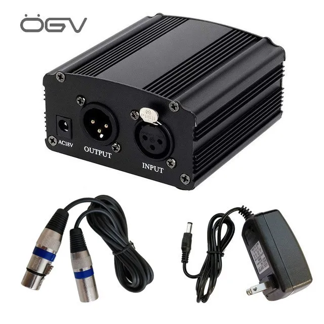 The New 48v Phantom Power Supply With Adapter Eu 3m Audio Xlr Cable For