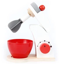 Детские деревянные ролевые игровые наборы, Имитационные тостеры, хлебопечка, Кофеварка, блендер, набор для выпечки, игровой деревянный миксер, кухонная ролевая игрушка