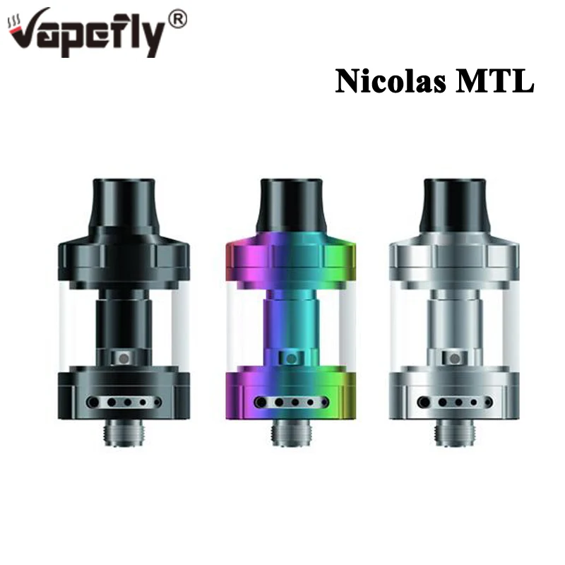 Оригинальный испаритель Vapefly Nicolas MTL Sub Ohm Tank 3 мл с BVC Coil 9 регулируемый для