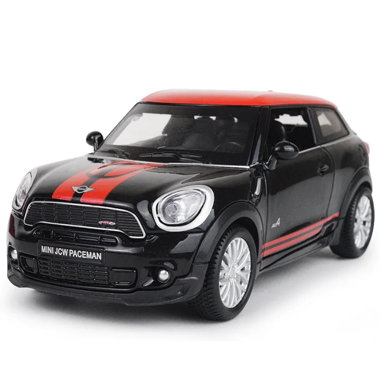 Baratos 132 coche de juguete Mini Cooper Metal juguete de aleación de coches y vehículos de juguete modelo de coche a escala miniatura modelo de coche juguetes para niños