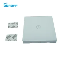 Sonoff RF 433 МГц сенсорный выключатель беспроводной пульт дистанционного управления со стеклянной панелью 1 банда 86 Тип сенсорная/кнопочная версия