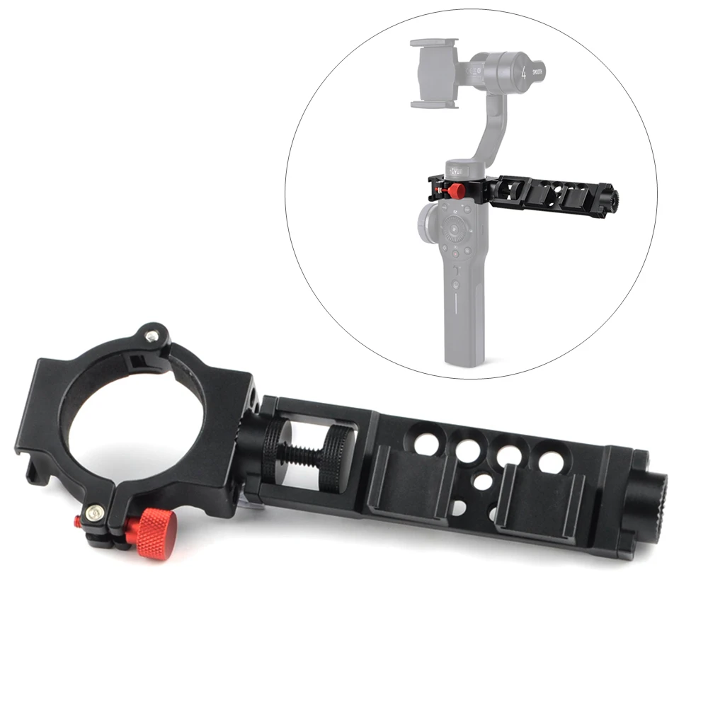 

4-Ring Arm Set Cold Shoe Adapter Ring for Zhiyun Smooth 4 Monitor LED Video Light,Microphone Extension Arm Mount Rosette Gear