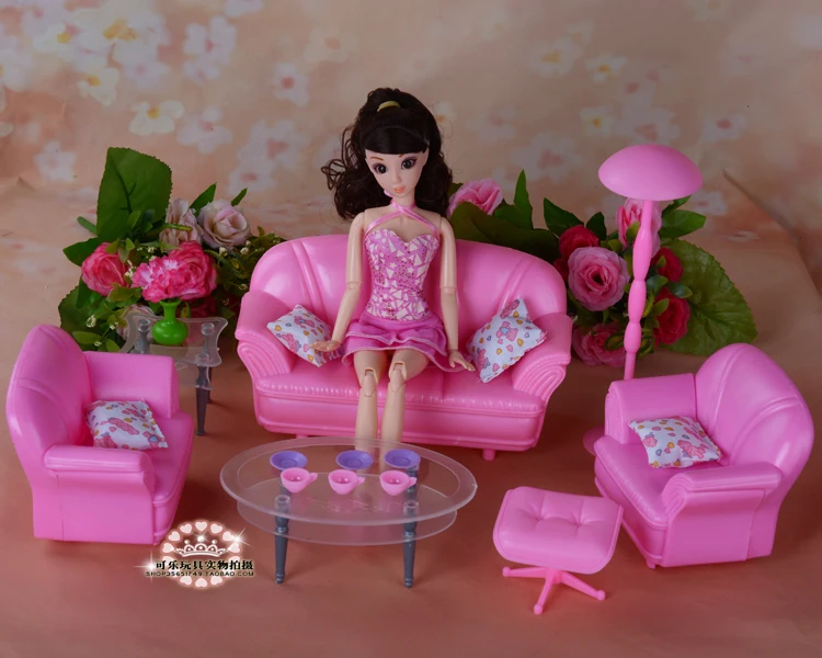 Us 7 83 9 Off New Dolls Accessories Princess Pink Simulation Furniture Living Room Sofa For Barbie Doll Diy Play Sets Girl Toys 1 6 In Dolls Us 7 83 9 Off New Dolls Accessories Princess Pink Simulation Furniture Living Room Sofa For Barbie Doll Diy Play Sets Girl Toys 1 6 In Dolls