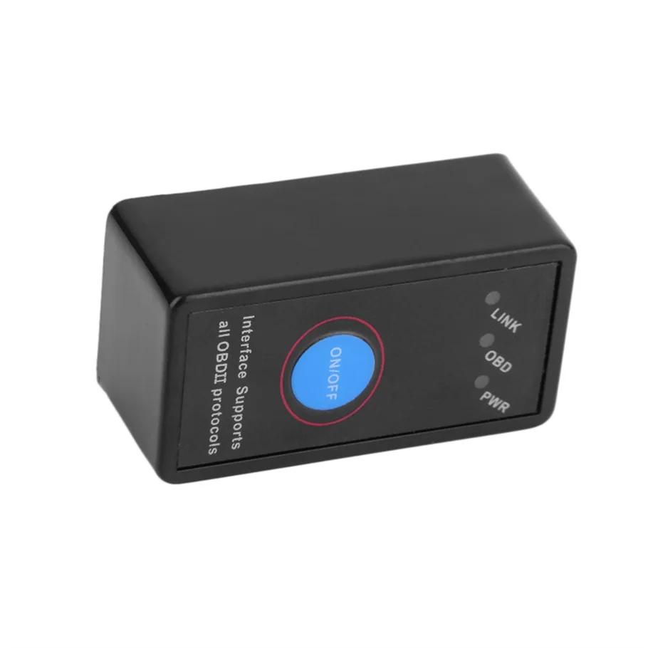 Bluetooth мини ELM327 OBD2 OBDII Авто код Диагностический инструмент читатель Сканер инструмент сканирования С Кнопкой Для DOS или Windows горячие продавать