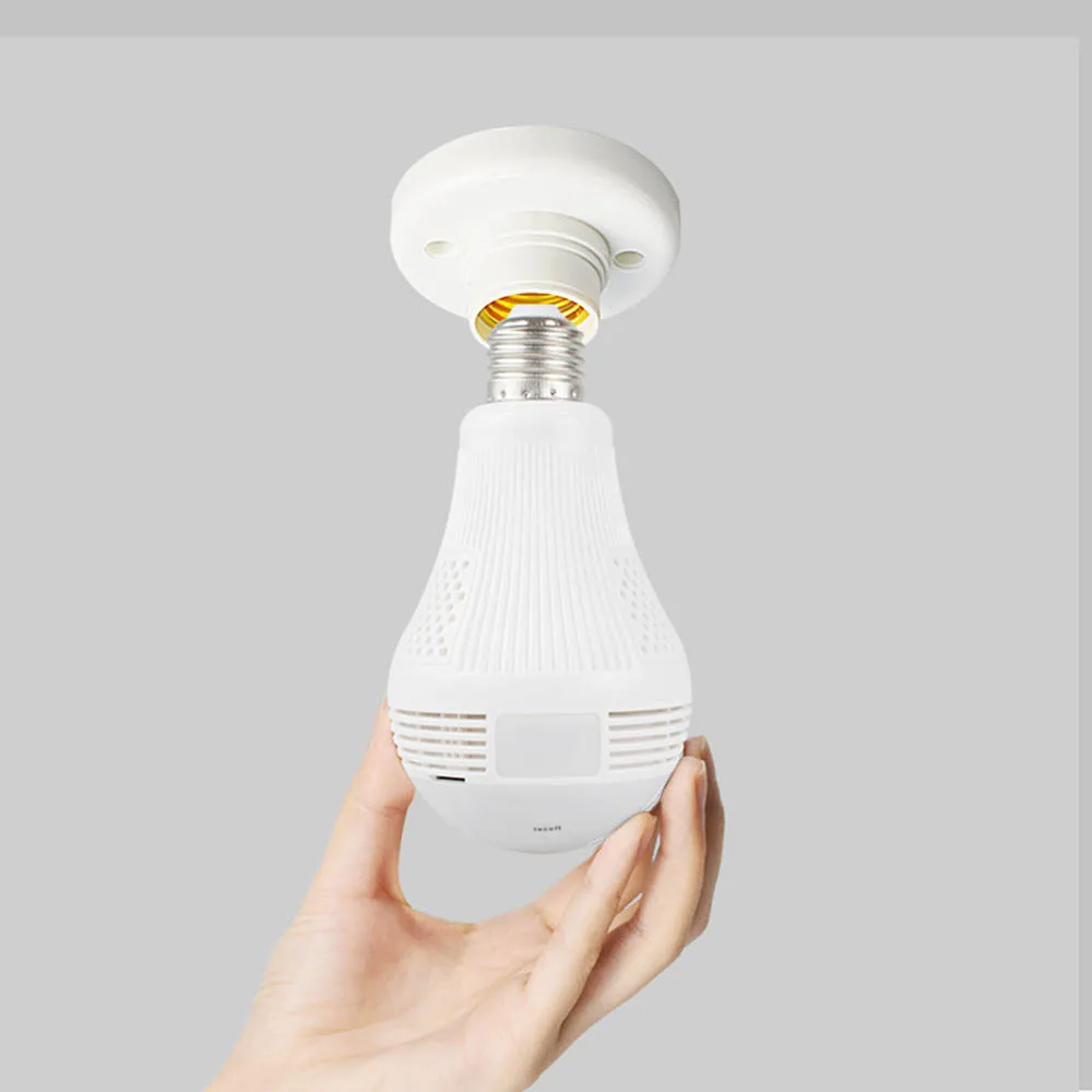 

LED Light 960P Network Camera 360 Degree Family Security Burglar Wireless Panorama Home Security WiFi CCTV Fish Eye Bulb