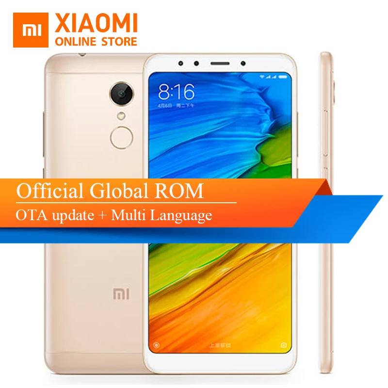 Глобальный Rom Xiaomi Redmi 5 3 ГБ 32 телефона Redmi5 77 дюймов 18:9 Дисплей Snapdragon 450 Octa Core 3300 мАч
