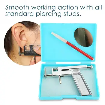 

Professional Stainless Steel Ear Nose Navel Body Piercing Gun Ear Piercing Gun Tool Set Body Art Tattoo Makeup