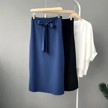 Весна для женщин юбки для стрейч Высокая талия пикантные Boho шифоновая длинная юбка Faldas Jupe Femme Лето синяя Юбка Saia