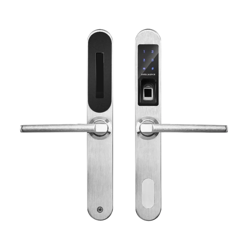 US $208.60 LACHCO 2018 New Biometric Smart Electronic Fingerprint Keyless Door Lock Entry Latch With Deadbolt New Access Control L18004F