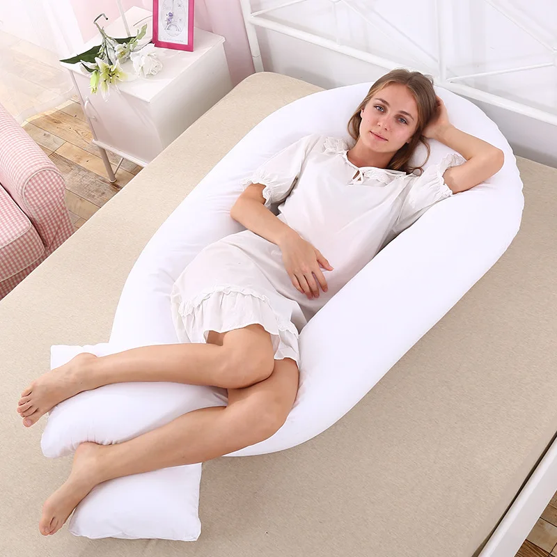 

152* 75cm New Maternity big U Pregnant Shaped Body Pillows Body Pregnancy Pillow For Side Sleeper Removable Cover