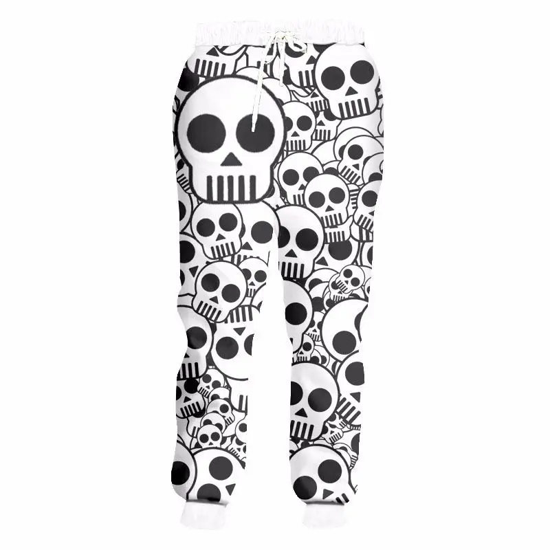 Пользовательские мужские женские спортивные штаны джоггеры готическая одежда Череп 3D принт повседневные брюки забавные панк хип хоп Рэп пот брюки плюс размер S-5XL - Цвет: skull joggerpants 03