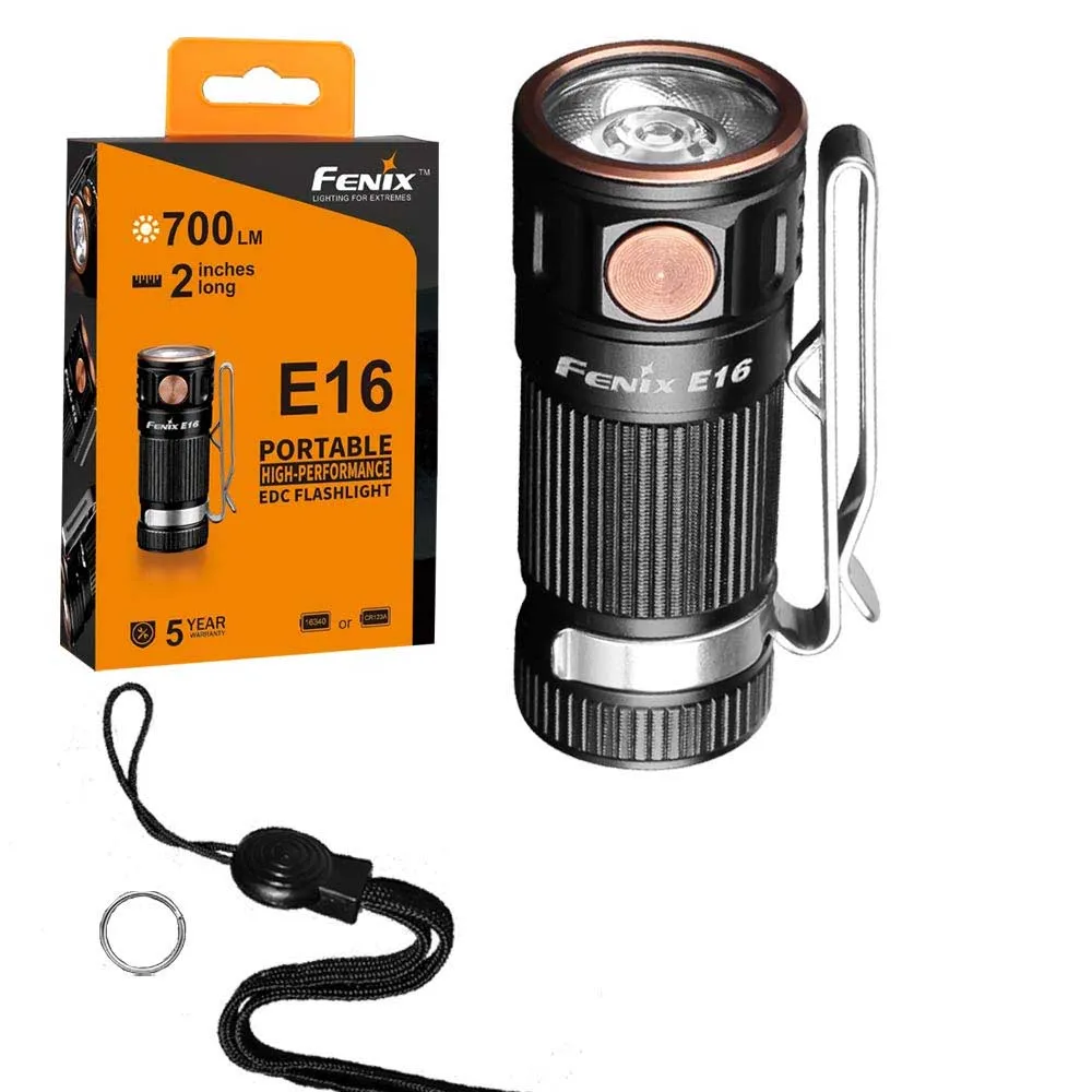 

Fenix E16 700 Lumen CREE LED EDC/keychain Flashlight