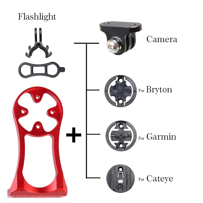 TWTOPSE Велосипедный компьютер Спидометр держатель камера для велосипеда свет для Bryton 310 330 530 Garmin Edge 200 520 Cateye