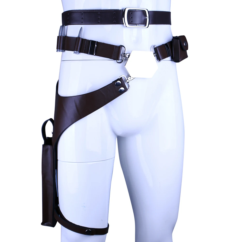 

New Mens Halloween Party Costume Updated vision Han Solo Belt with Gun Holster Movie Star Wars Cosplay Props