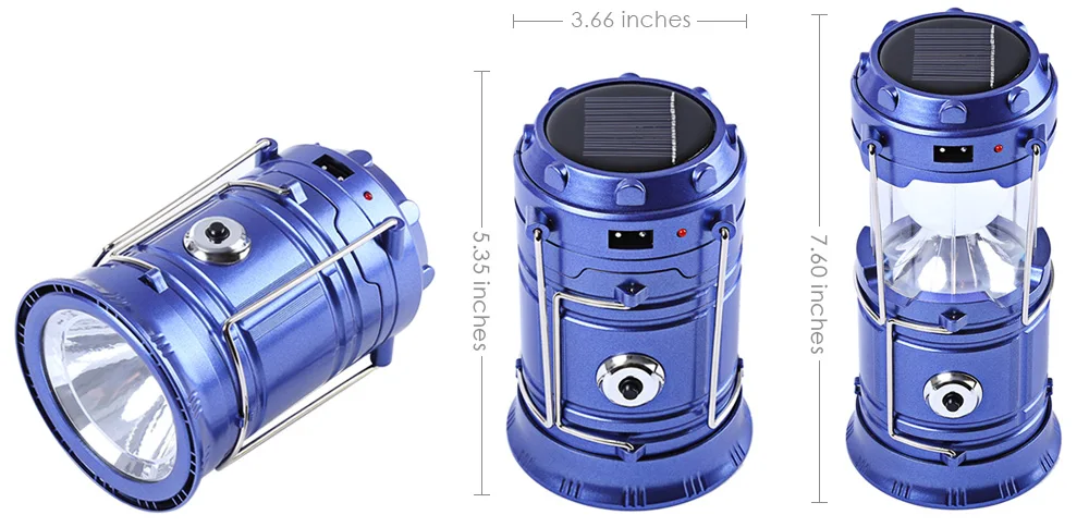 7-LED Stretchy Camping Lantern Torch Flashlight Lamp Emergency Tool