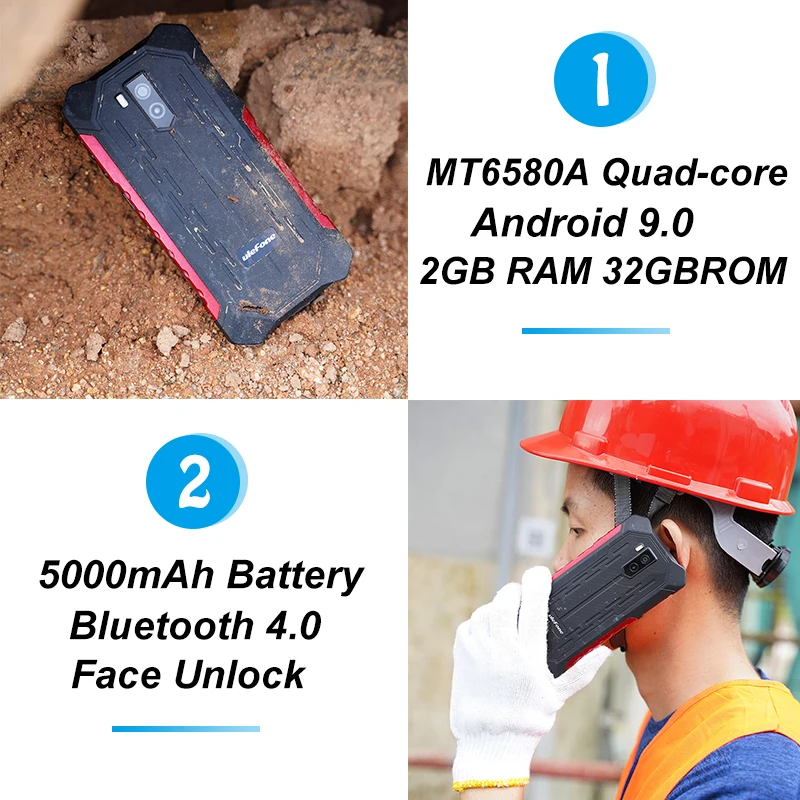 Ulefone Armor X3 смартфон с 5 дюймовым дисплеем процессором MT6580 ОЗУ 2 Гб ПЗУ 32 ГБ Android 2019 8