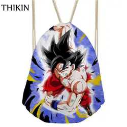 THIKIN Dragon Ball печать мужские рюкзаки крутые Saiyan Sun Goku Vegeta Draw-string плавательные сумки подростковые дети Bolso Deportivo