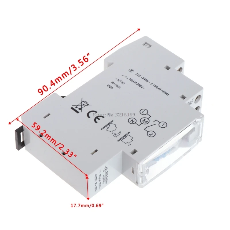 Механическое программируемое реле таймера на Din рейке 110 240 В 16 А 1 шт.|mechanical timer