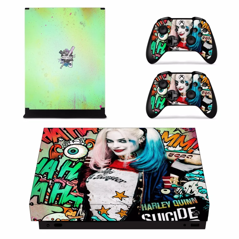 Suicide Squad Batman Joker Skin Sticker Decal For Microsoft Xbox One X