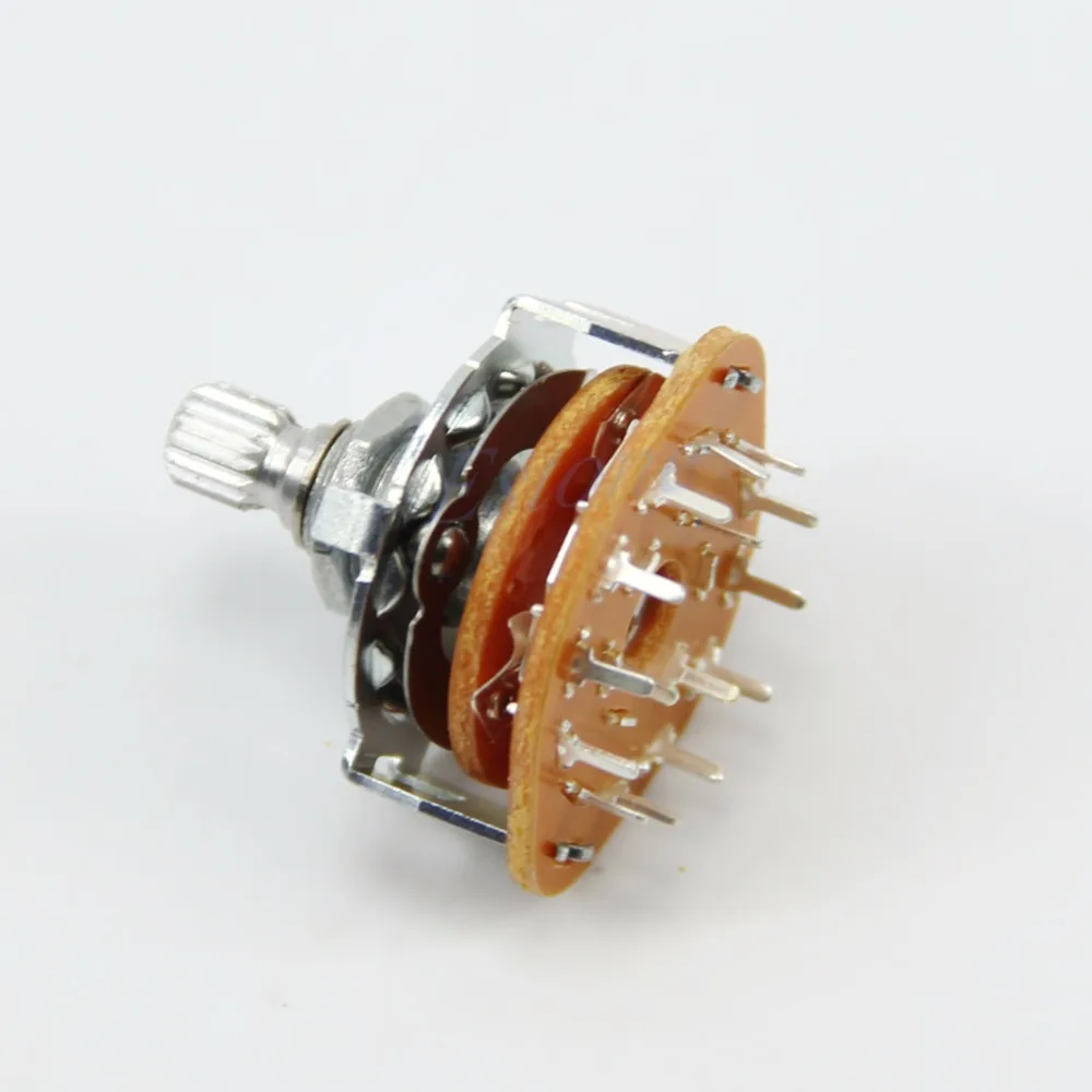 

1pc Guitar Amplifier Channel Band Rotary Switch Selector 3 Pole 4 Position 3P4T
