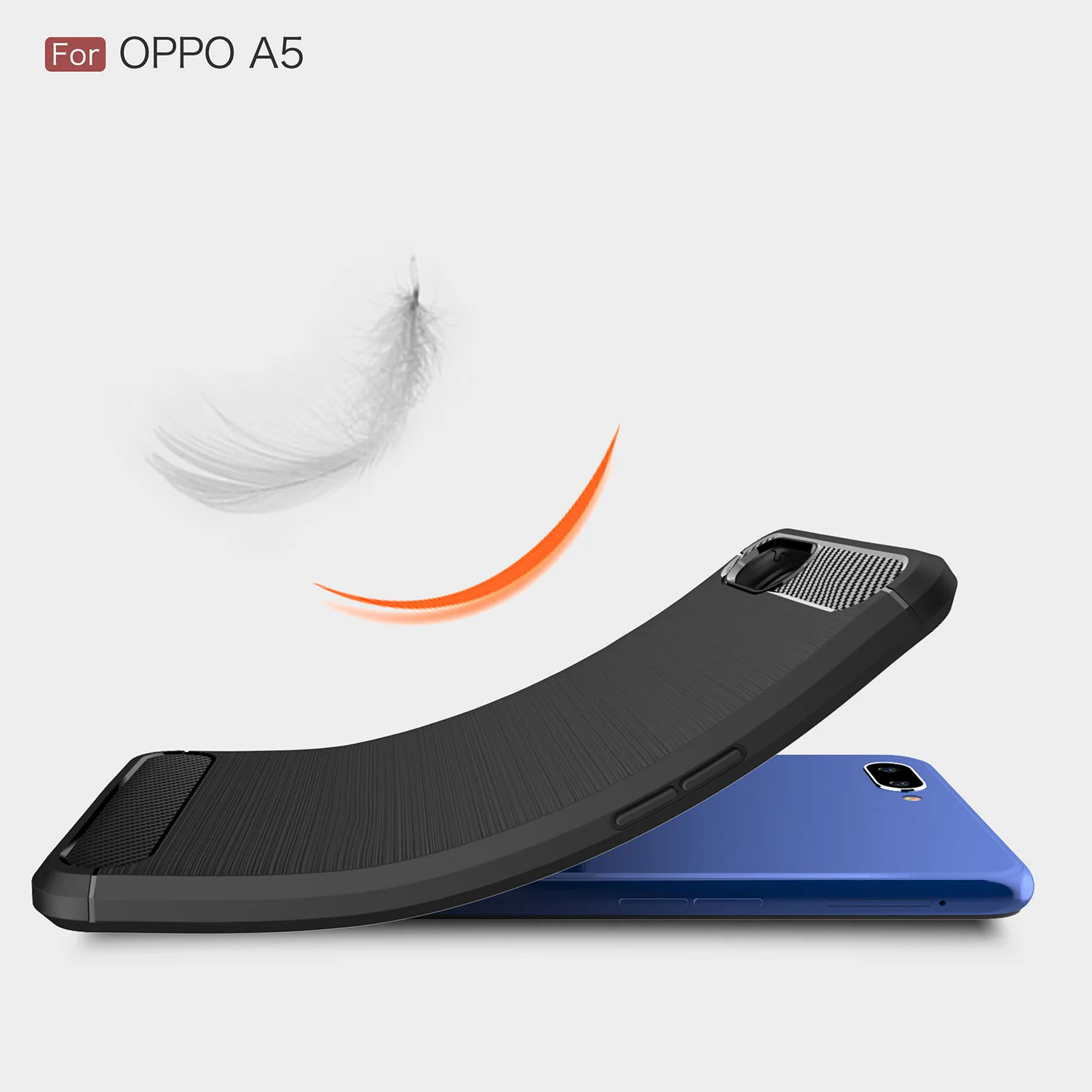 Wolfsay Carbon Fiber Case Oppo A5 Phone Case Oppo A3S Soft Wolfsay Carbon Fiber Case Oppo A5 Phone Case Oppo A3S Soft Silicone Cover For Oppo A3s Case Anti Slip Shell For Oppo A3s 6 2" in Fitted Cases from