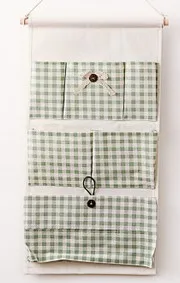 1 шт., модная Хлопковая Сумка для организации, многослойная, за дверью, на стену, сумка для хранения, карманы, органайзеры для ящиков, T LF 010 - Цвет: Светло-зеленый