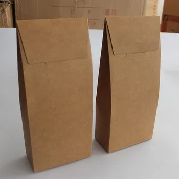 

27*12*6cm Kraft paper bags Hand food packaging bag gift bags Dry fruit Cookies Walnut upright stand box bag 200piece\lot