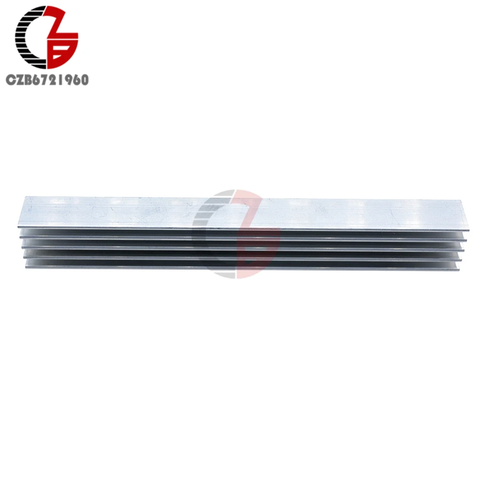 Светодиодный теплоотвод серебристо-белый алюминий 150x19,7x15,6 мм