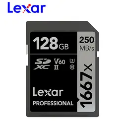 Lexar карты памяти 1667X sd-карта 128 ГБ, 64 ГБ и 256 ГБ памяти sd карты s SDXC UHS-II U3 Флэш-Памяти высокоскоростная карта для 3D 4 K видео высокой четкости